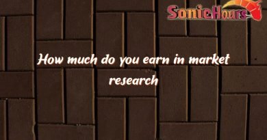 how much do you earn in market research 3473