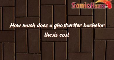 how much does a ghostwriter bachelor thesis cost 4803
