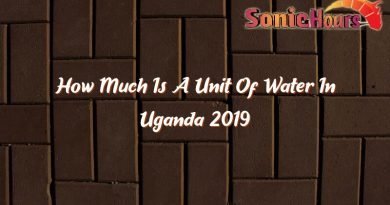 how much is a unit of water in uganda 2019 32830