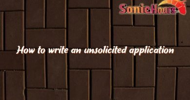 how to write an unsolicited application 1625