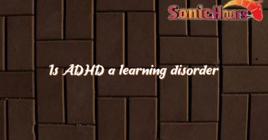 is adhd a learning disorder 4994