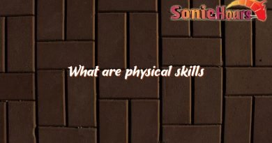 what are physical skills 3308
