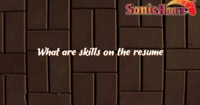 what are skills on the resume 2876