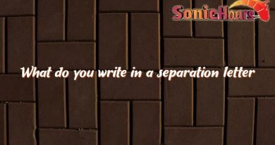 what do you write in a separation letter 3638