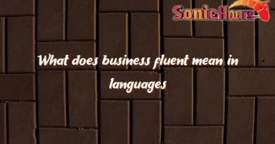 what does business fluent mean in languages 2127