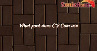 what font does cv com use 2642