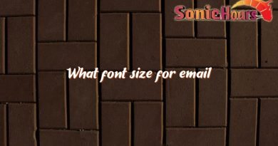 what font size for email 2134