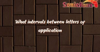 what intervals between letters of application 1241