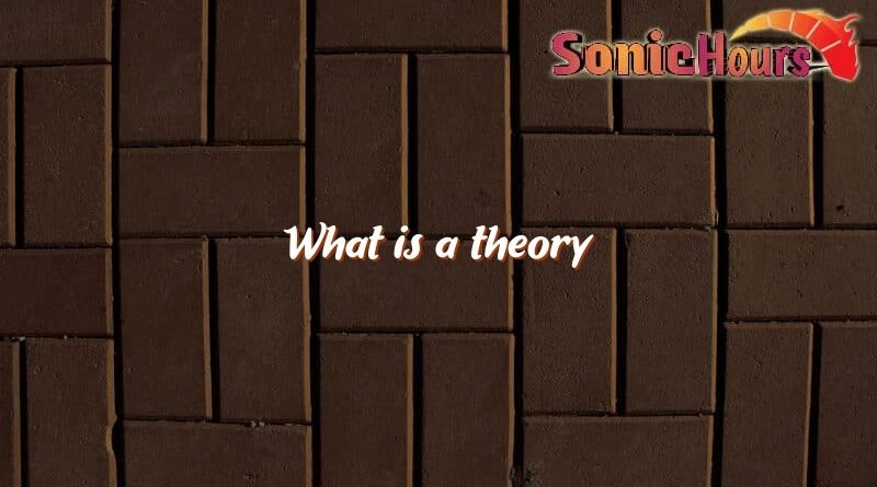 what is a theory 4338