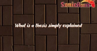 what is a thesis simply explained 4280