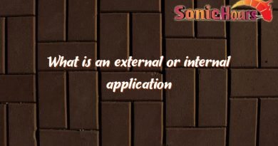 what is an external or internal application 3437