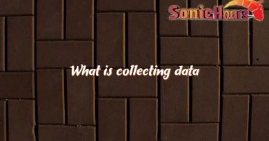 what is collecting data 3905