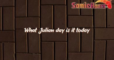 what julian day is it today 3291