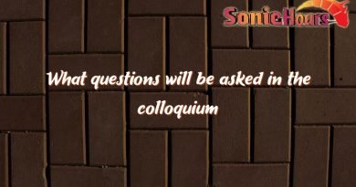 what questions will be asked in the colloquium 4292