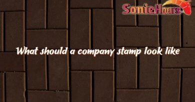 what should a company stamp look like 2220