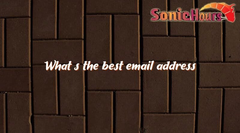 whats the best email address 2076