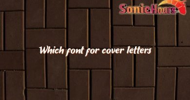 which font for cover letters 2478
