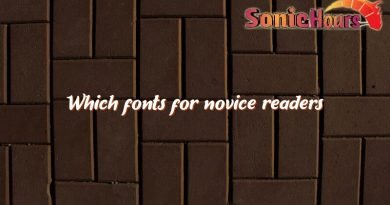 which fonts for novice readers 4233