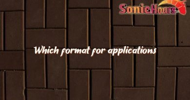 which format for applications 1238