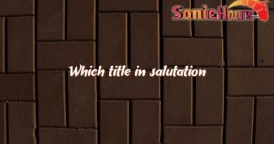 which title in salutation 2677