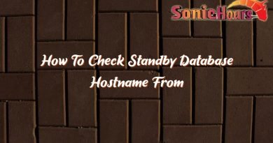 how to check standby database hostname from primary 35701