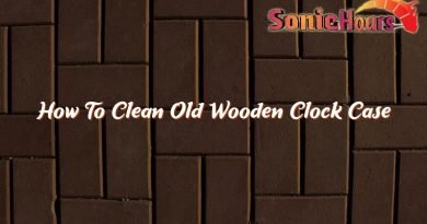 how to clean old wooden clock case 35720
