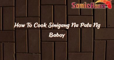 how to cook sinigang na pata ng baboy 35759