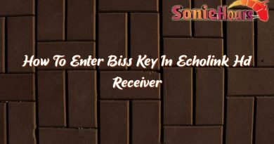 how to enter biss key in echolink hd receiver 35965