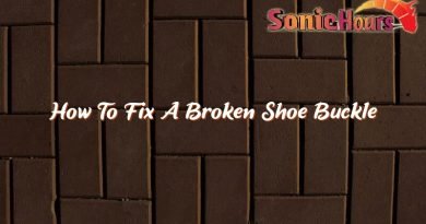 how to fix a broken shoe buckle 36011