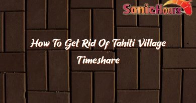 how to get rid of tahiti village timeshare 36217