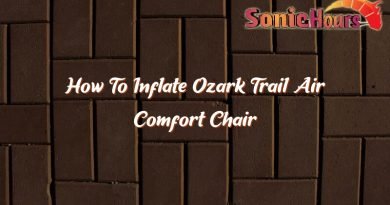how to inflate ozark trail air comfort chair 36363