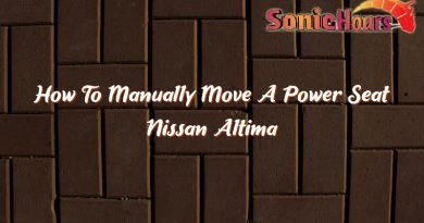 how to manually move a power seat nissan altima 36980