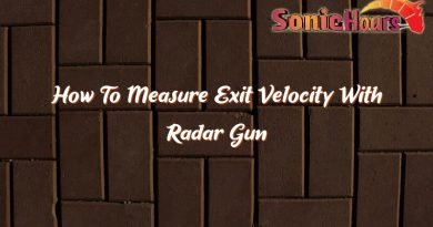 how to measure exit velocity with radar gun 36987