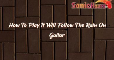 how to play it will follow the rain on guitar 37077