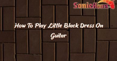 how to play little black dress on guitar 37091