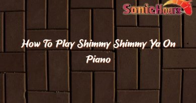 how to play shimmy shimmy ya on piano 37101