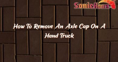 how to remove an axle cap on a hand truck 37211