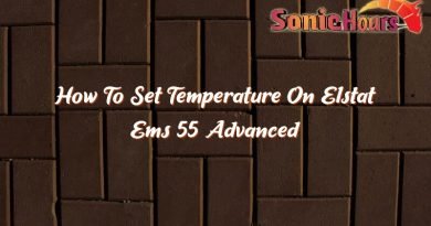 how to set temperature on elstat ems 55 advanced 37372