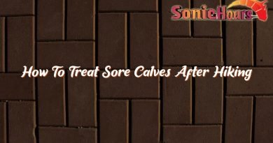how to treat sore calves after hiking 37522