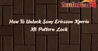 how to unlock sony ericsson xperia x8 pattern lock 37546